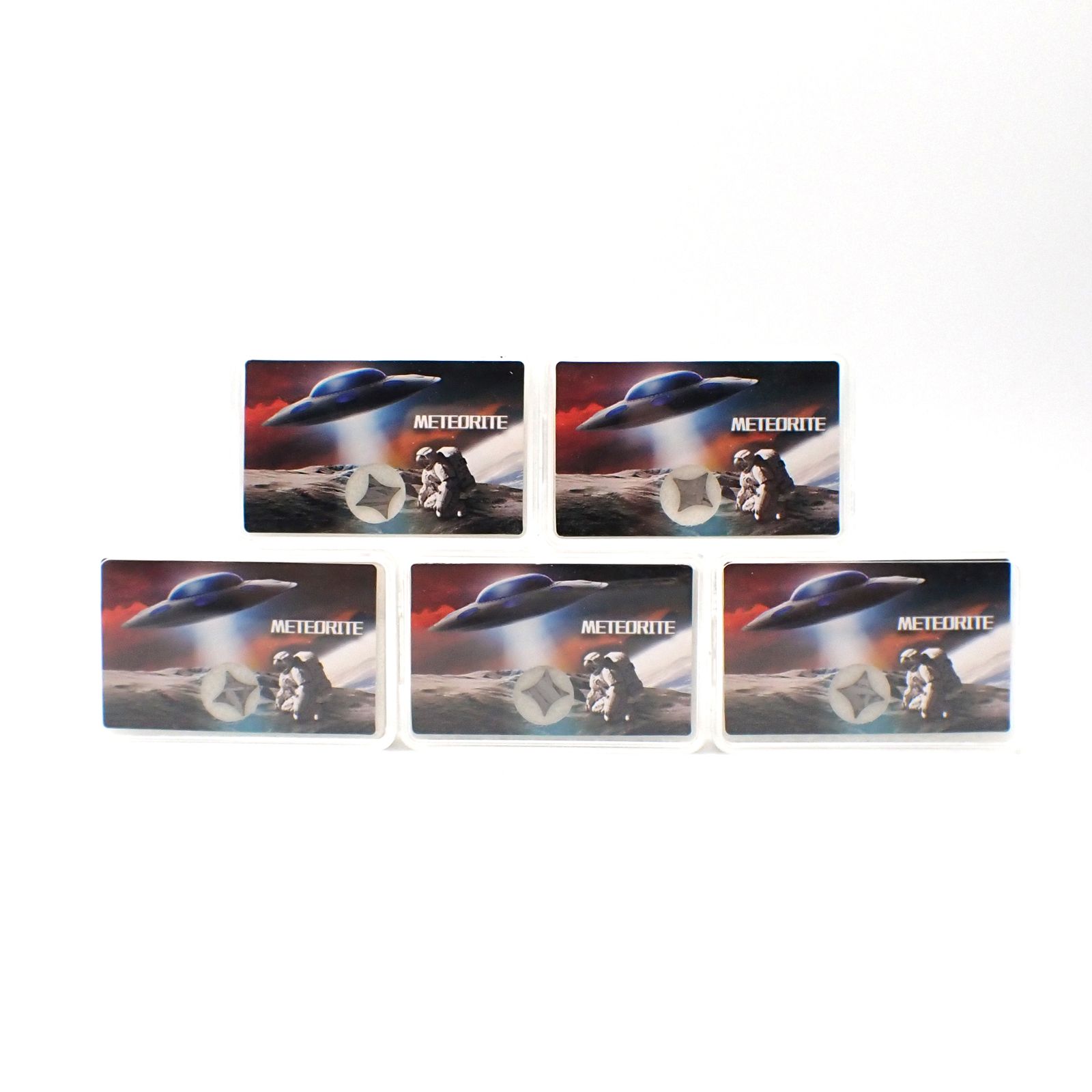 <ランダムセレクト1個販売>アルタイ隕石 十字星カット 発見地:中国 約0.56ct[240125410]8.9x8.9mm前後