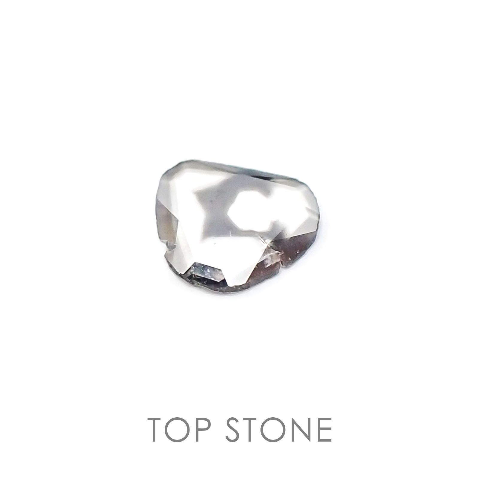 スライスカットダイヤモンド(宝石名ダイアモンド) 南アフリカ産 0.12ct 識別済[20106580]5×4.8mm前後