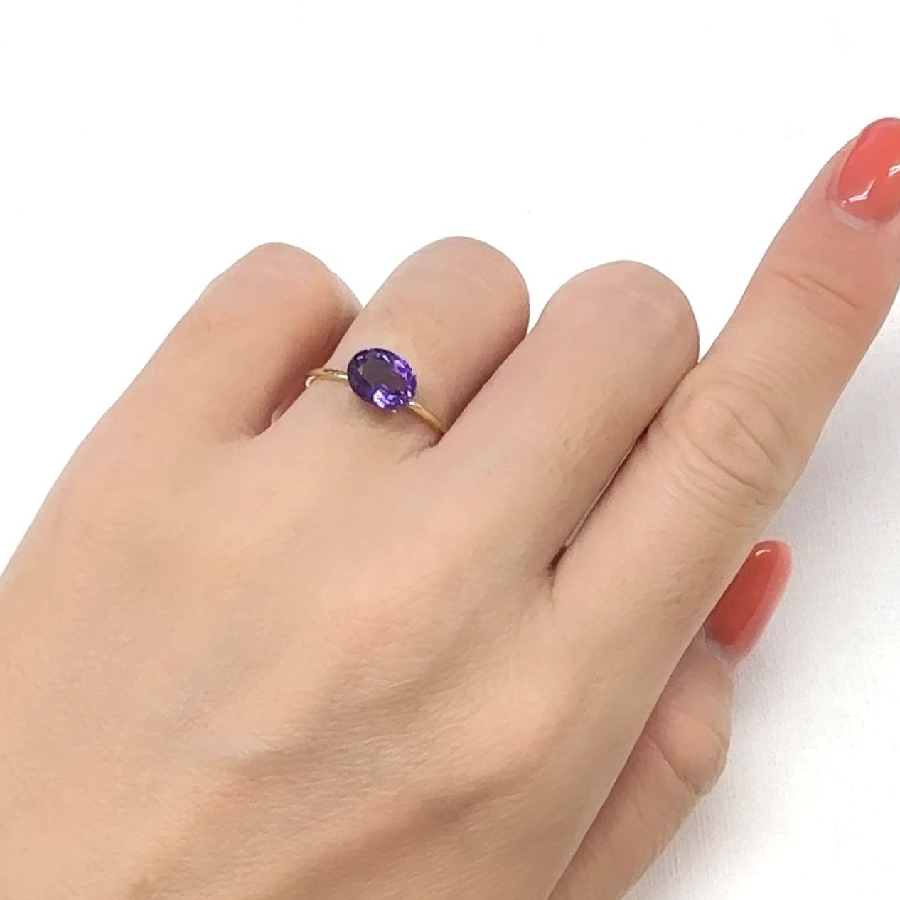 カラーシフトアメジスト ブラジル/ウルグアイ産 1.12ct[240929189]7.9x6.2mm前後