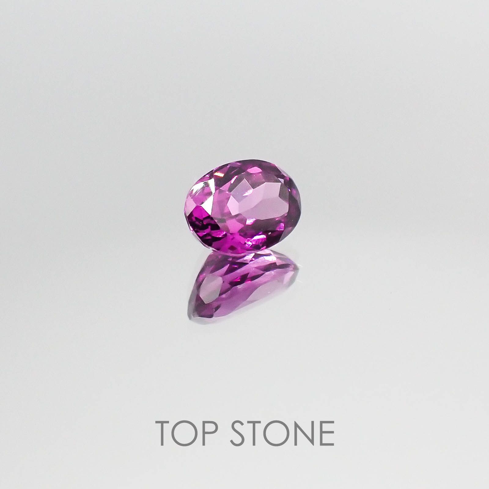 マラヤガーネット(宝石名ガーネット) タンザニア・マヘンゲ産 1.14ct 識別済[20052304]6.8×5mm前後