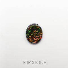 アンモライト トリプレット(宝石名アンモライト・トリプレット) カナダ産 3.38ct 識別済[210611199]11.9×9.9mm前後