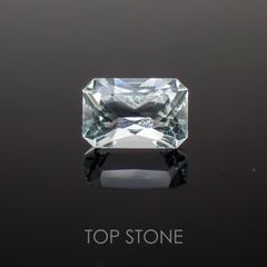 アクアマリン(宝石名アクアマリン) ナイジェリア産 1.08ct 識別済[19111502]7.5×5.1mm前後