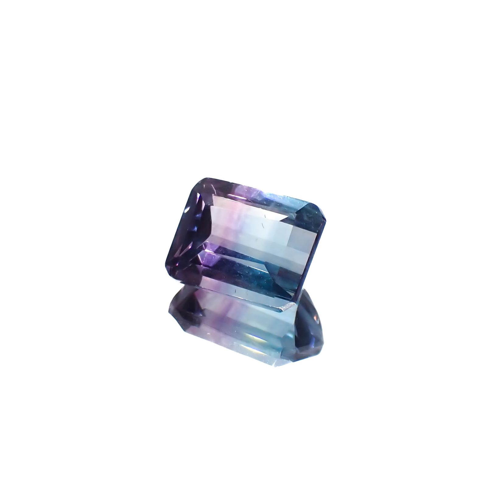 パーティカラーフローライト ブラジル産 3.12ct[230421754]8.9x6.9mm前後