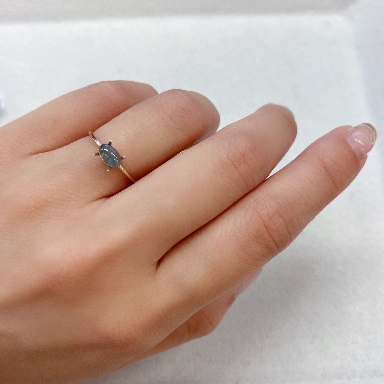 バイカラーパライバトルマリン ブラジル産 0.39ct[210711984]6×3.9mm前後