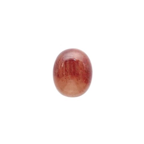 バイカラーアンデシン(宝石名アンデシン/ラブラドライト) チベット産 識別済 4.83ct / 11.3x9.2mm前後 [260813540]