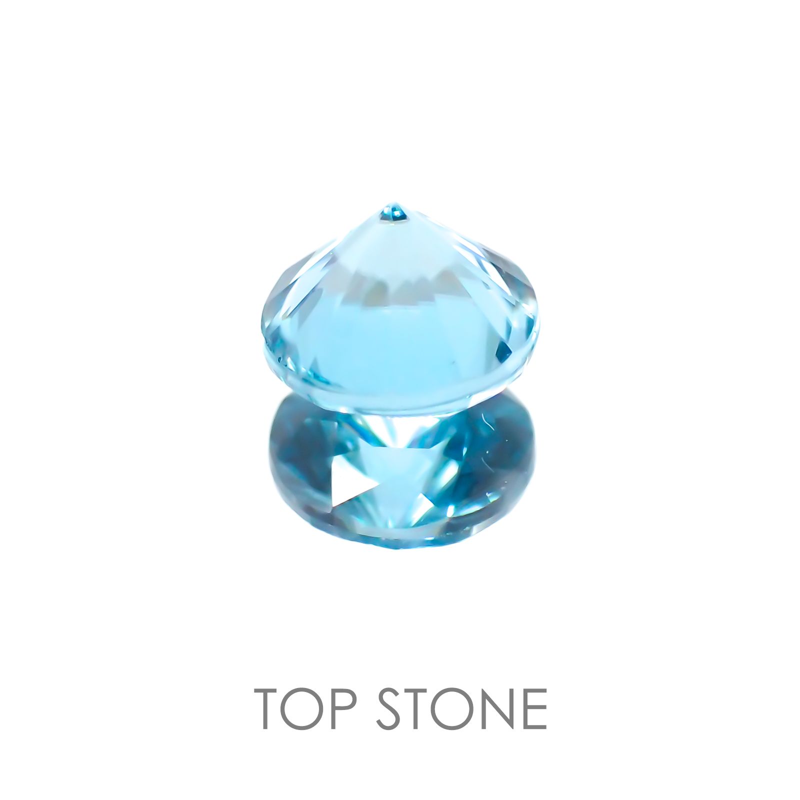 ブルージルコン(宝石名ジルコン) カンボジア産 1.20ct 識別済[21017931]5.8×5.8mm前後