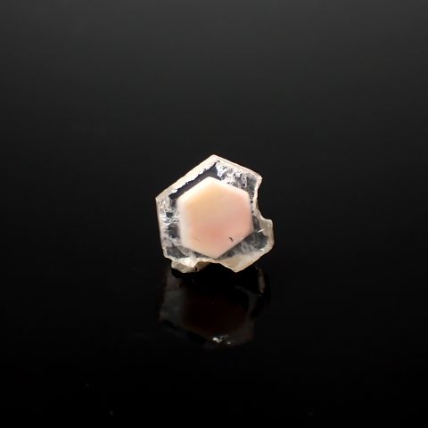 ファントムクォーツ 原石スライス ブラジル産 3.78ct [250330074]10.7x11.5mm前後