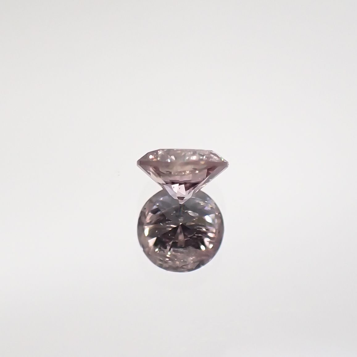 ピンクダイヤモンド(宝石名ダイヤモンド) I-2 / FANCY LIGHT BROWNISH PINK 0.097ct ソ付(CGL)[210711781]2.9×2.9mm前後