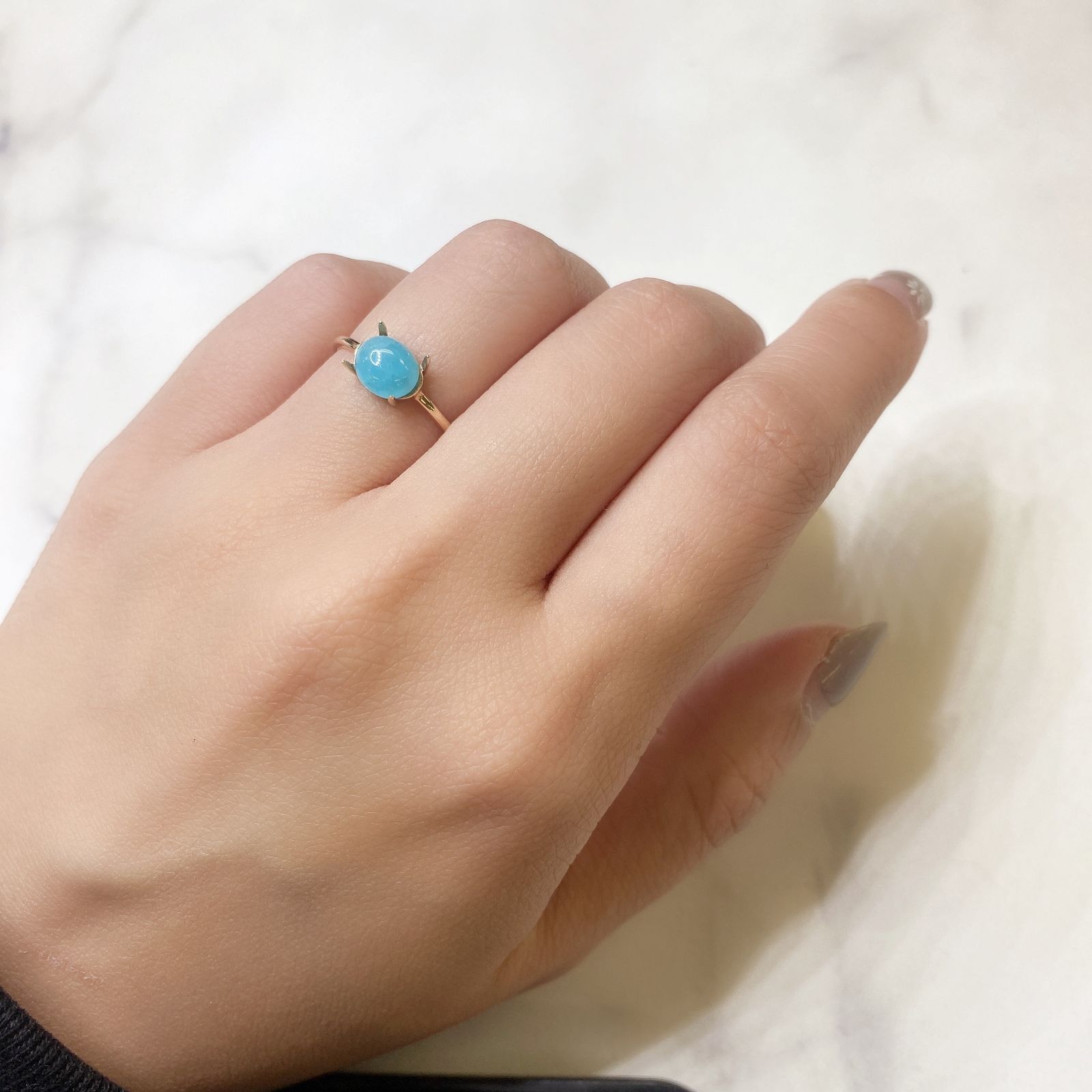 ヘミモルファイト(宝石名ヘミモルファイト) コンゴ産 1.15ct 識別済[211013284]7×6mm前後