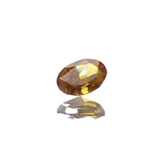 イエローダイヤモンド SI-2 | FANCY DEEP BROWNISH YELLOW ORANGE (宝石名ダイアモンド) ソ付(CGL) 0.151ct / 3.87x2.68mm前後 [240125395]