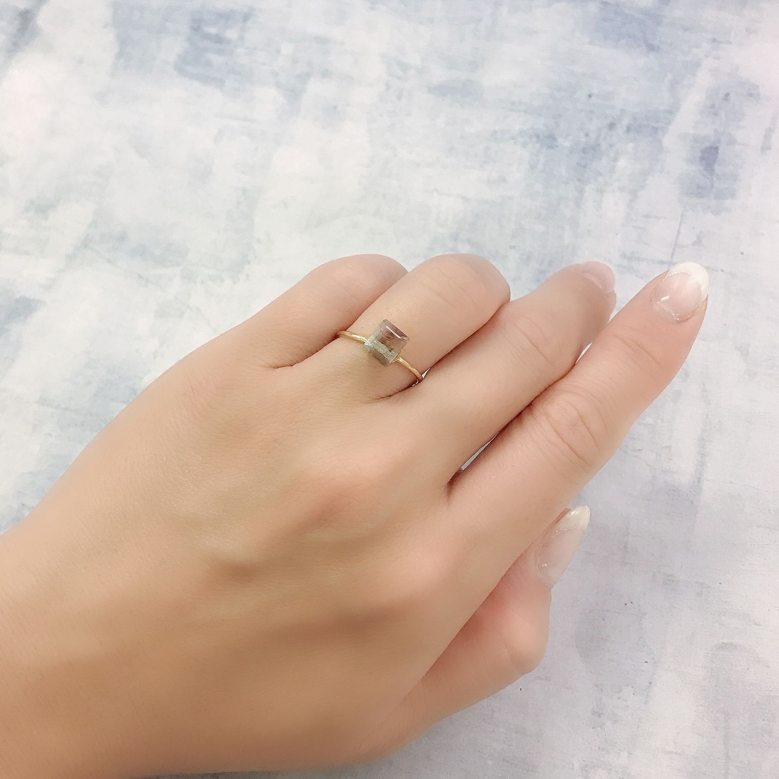ゼブラトルマリン ブラジル産 1.15ct[220716937]6.7x5.8mm前後