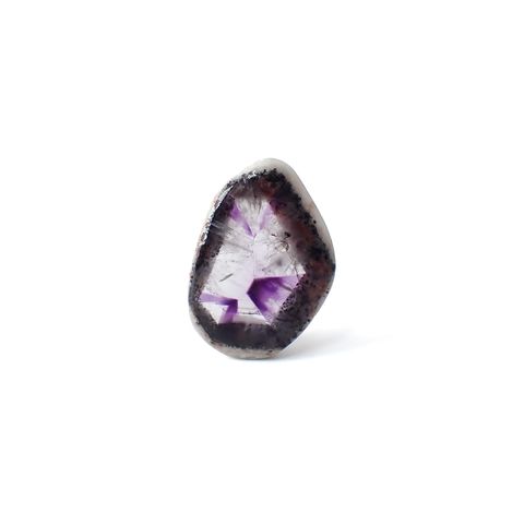 ◇フリーフォーム◇トラピッチェアメジスト 母岩付き ブラジル産 29.25ct [250730685]30.7x21.4mm前後