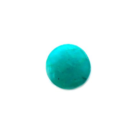 マトリックスアマゾナイト(アマゾナイトインクォーツ/フェルドスパー) ブラジル産 2.84ct[231024005]10.9x10.9mm前後