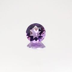 <ランダムセレクト1個販売> アメジストSA(宝石名アメシスト) ラウンドカット ブラジル産 0.39ct前後 識別済[20107173]5×5mm前後