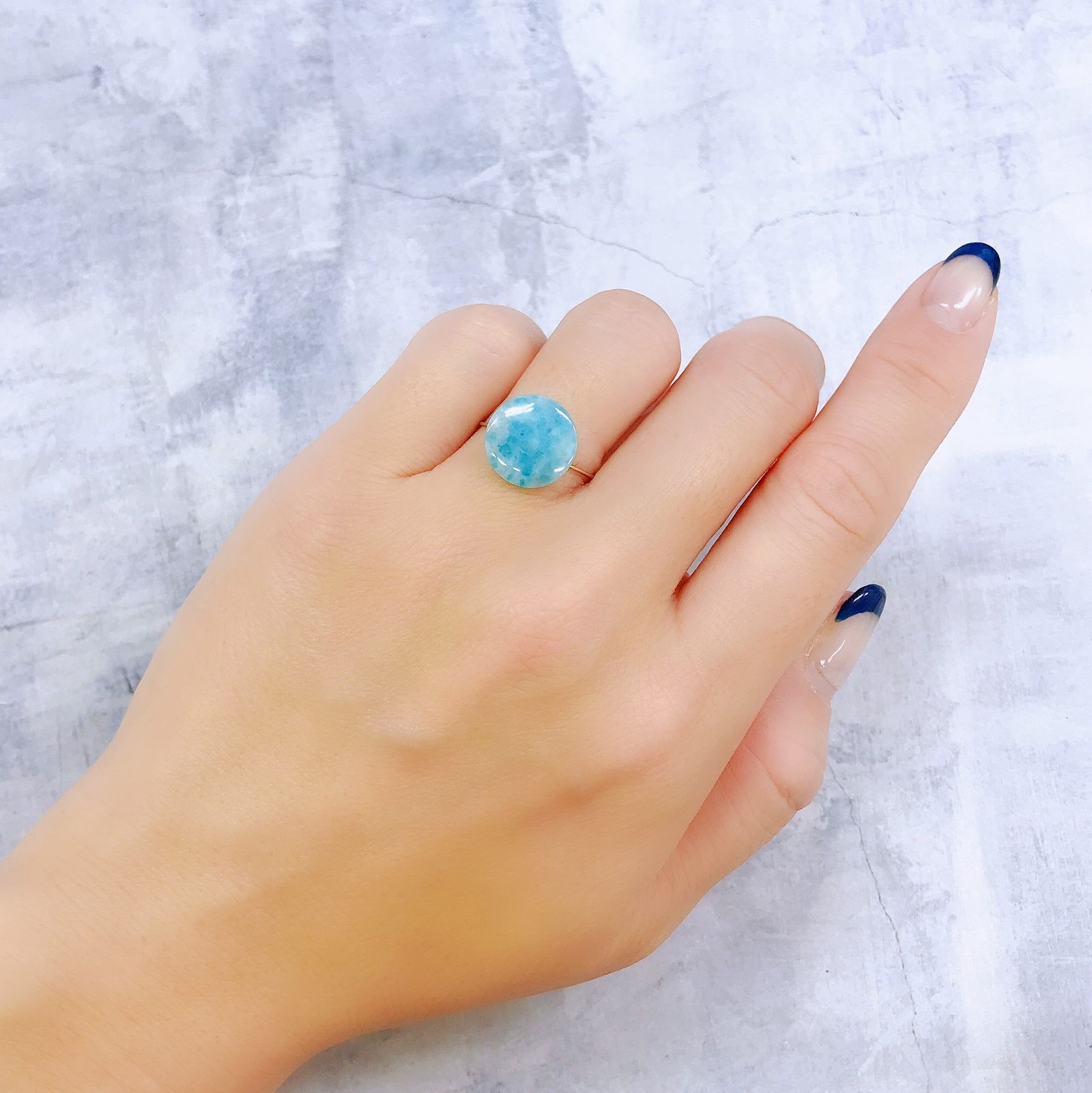 パライバトルマリンインクォーツ(宝石名トルマリンインクォーツ/別名パライバ・トルマリン)ブラジル産 4.081ct ソ付(宝貴協)[221018820]12.1x12.1mm前後