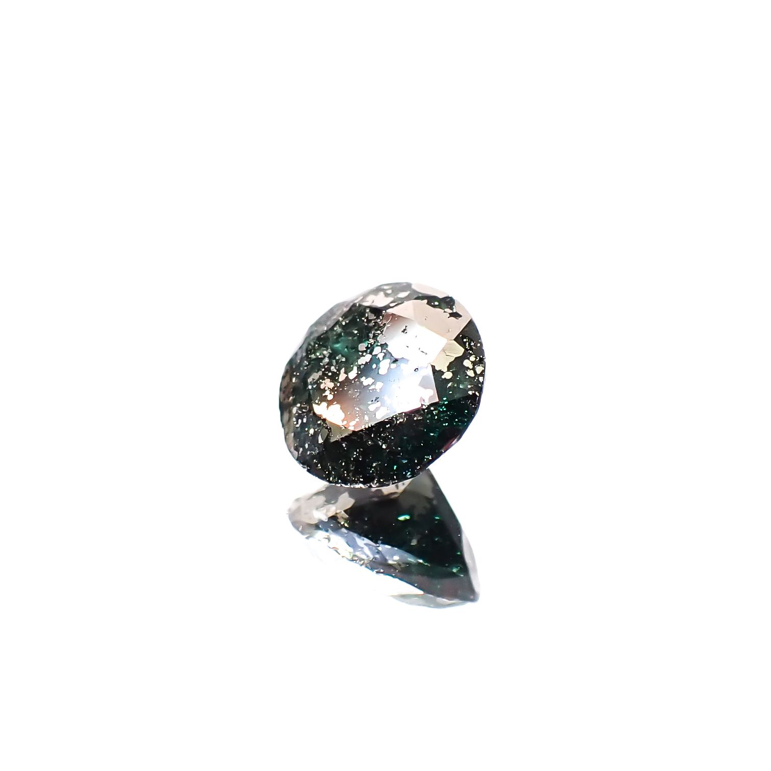 パイライトインエメラルド コロンビア産 0.92ct [241229557]6.1x6.1mm前後