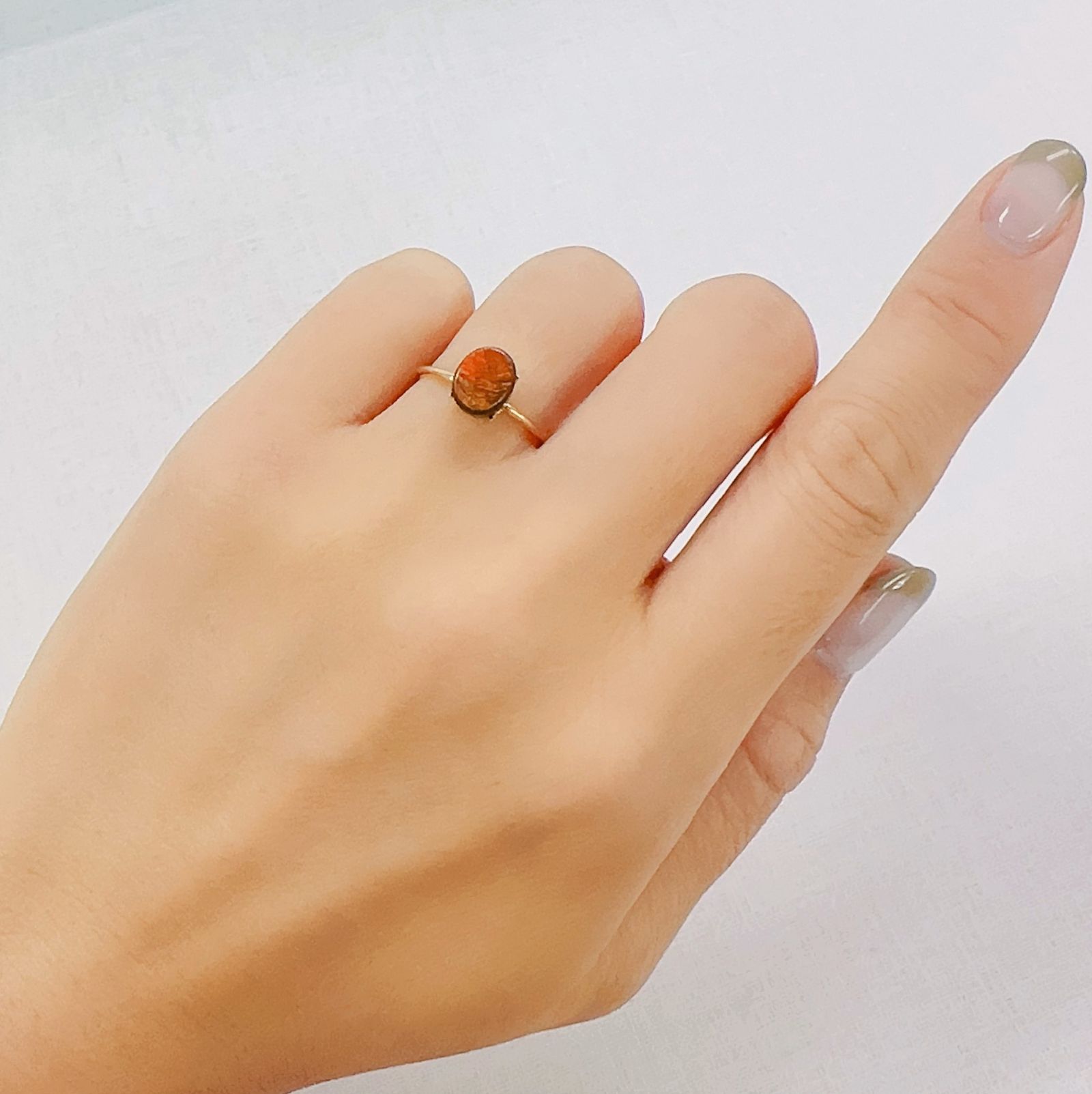 アンモライト トリプレット カナダ産 1.79ct[230823109]7.7x6.3mm前後