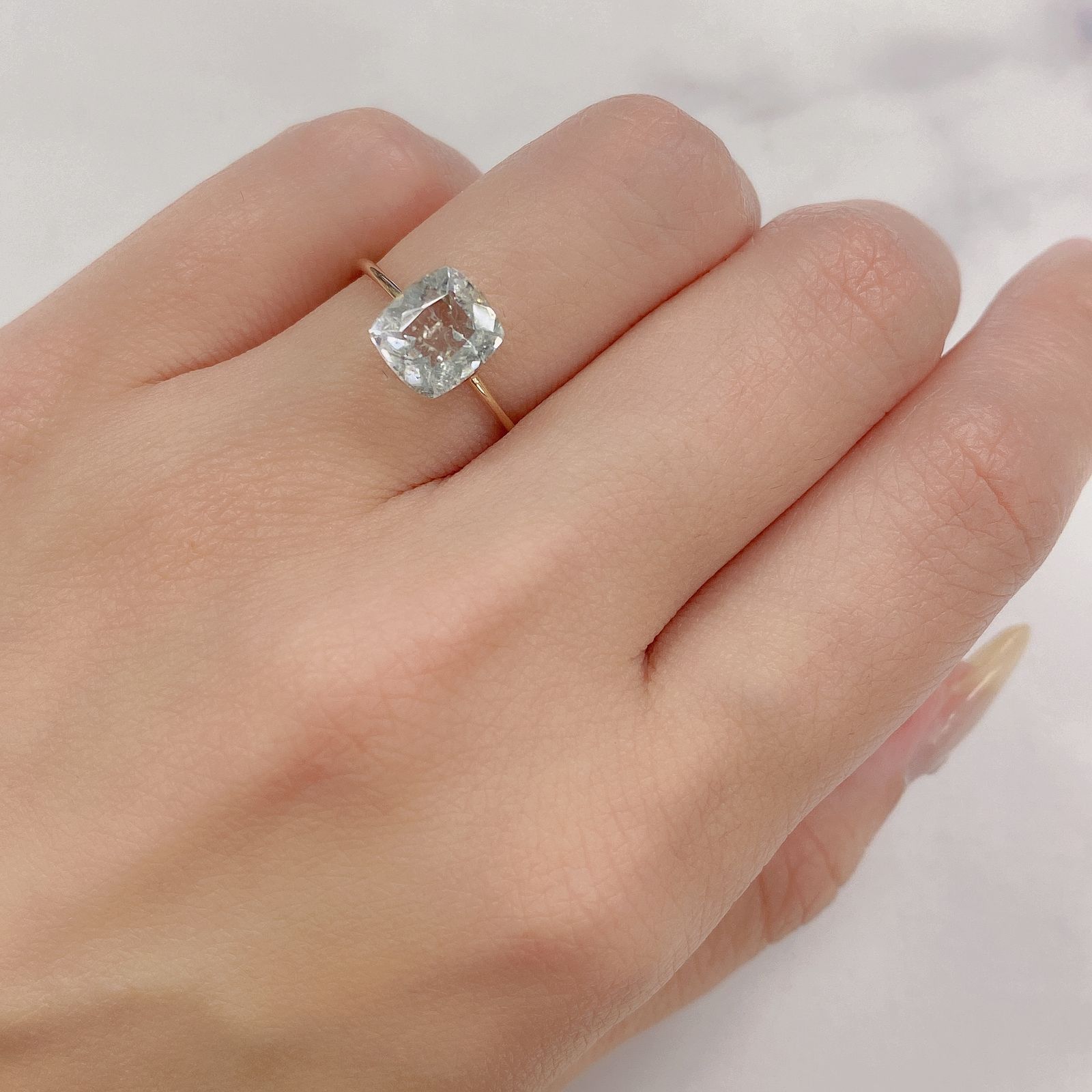 ハイアライトオパール(宝石名オパール)メキシコ産 1.23ct 識別済[230823186]7.9x7.1mm前後