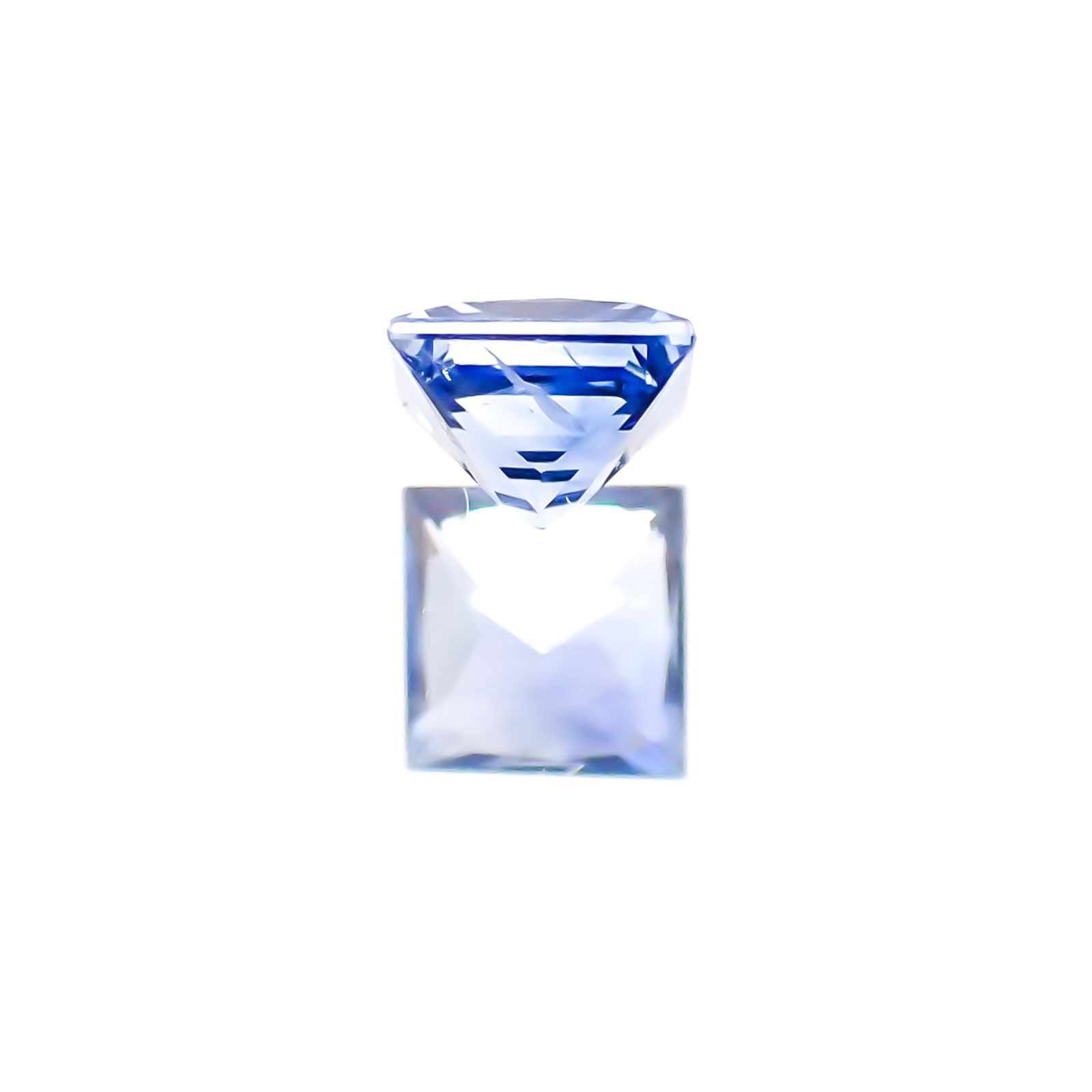 ◇プリンセスカット◇サファイア(宝石名サファイア) スリランカ産 0.21ct 識別済[21017903]3.1×3.1mm前後