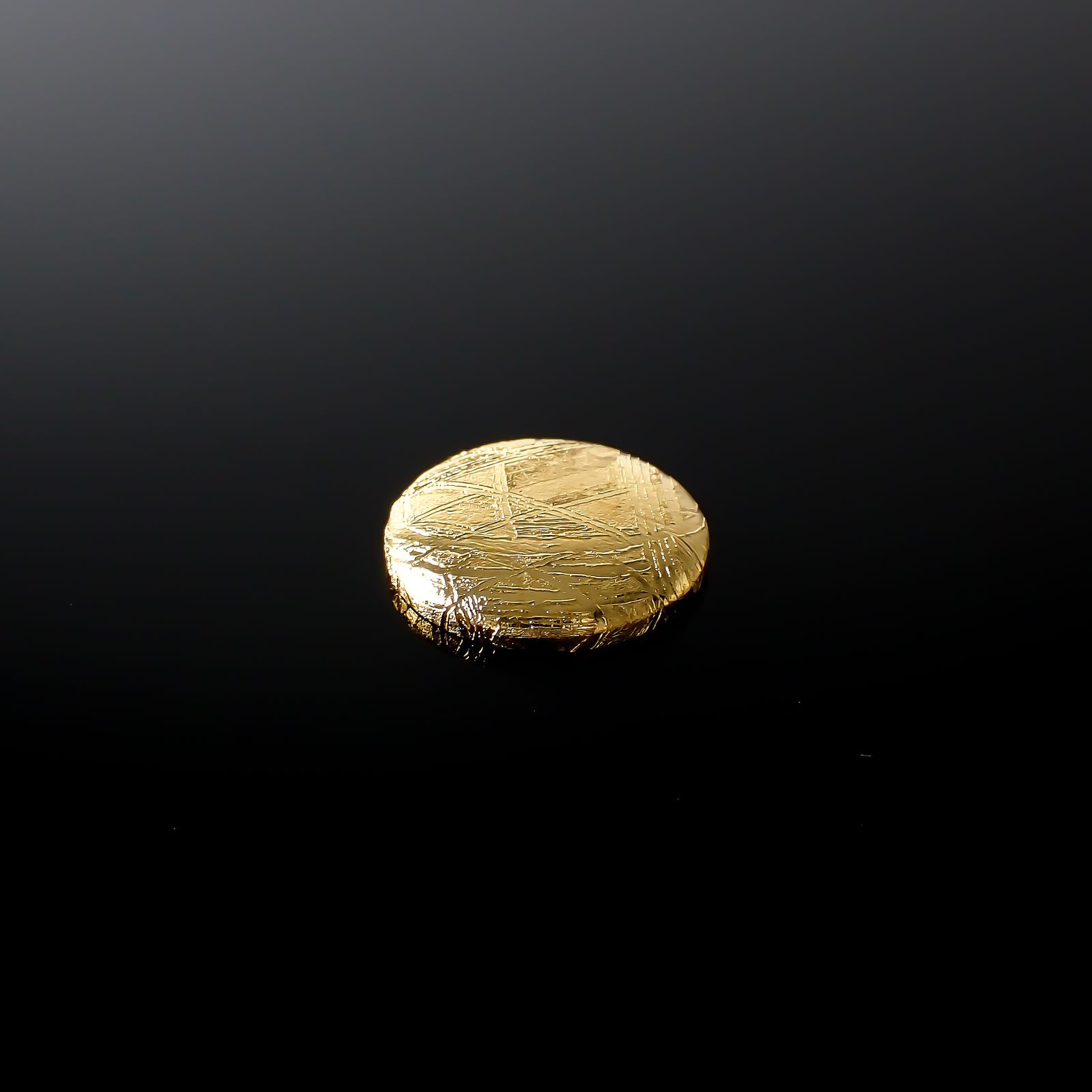 ムオニナルスタ隕石 発見地:スウェーデン 14.70ct[240125807]14.9x14.8mm前後