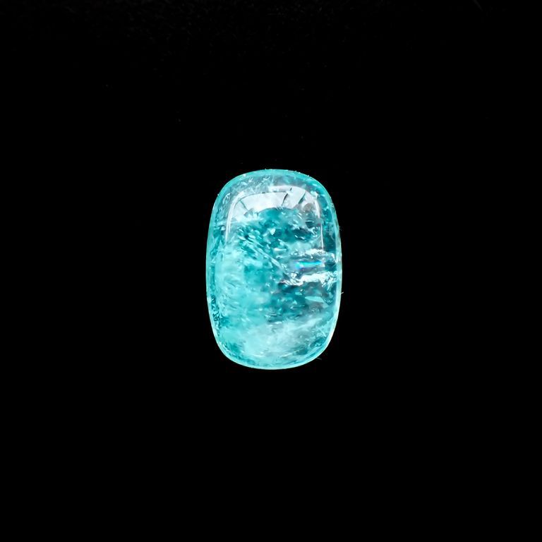 バイカラーパライバトルマリン(宝石名トルマリン/別名パライバ・トルマリン)ブラジル・キントス鉱山産 1.406ct ソ付(宝貴協)[221018762]8.6x5.8mm前後