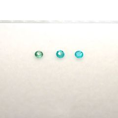 パライバトルマリン カラーグラデーション3pcsセット ブラジル産 0.12ct(3pcs合計)[230220496]2.1-2.2x2.1-2.2mm前後