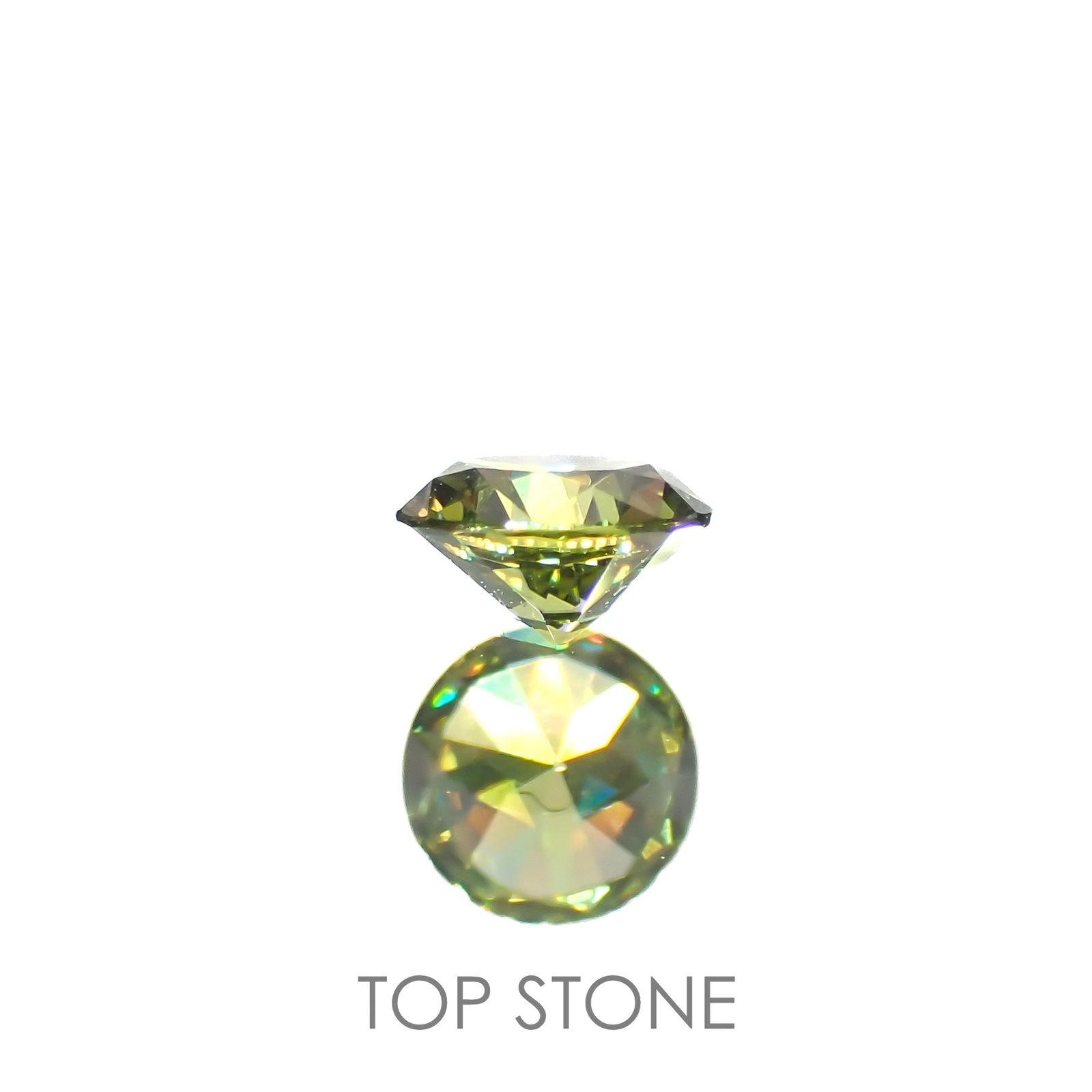 デマントイドガーネット(宝石名デマントイド・ガーネット)ロシア産 0.19ct 識別済[220616523]3.6x3.6mm前後