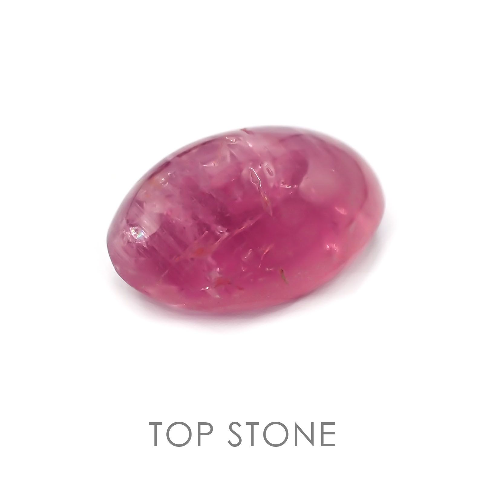 ラズベリル(ペツォッタイト) マダガスカル産 ルース 3.85ct[19111511]11.2×7.5mm前後