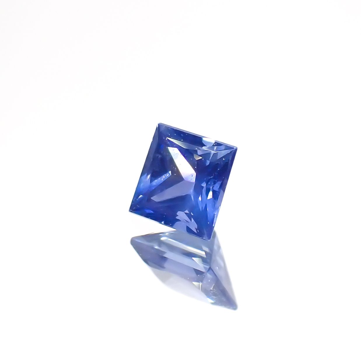 ◇プリンセスカット◇サファイア(宝石名サファイア)スリランカ産 0.21ct 識別済[230622454]3.1x3.1mm前後
