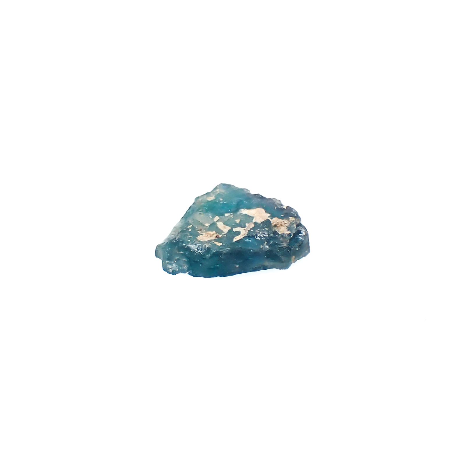 パライバトルマリン 原石スライス ブラジル・パライバ州バターリャ鉱山産 1.14ct [241029344]9.7x8mm前後