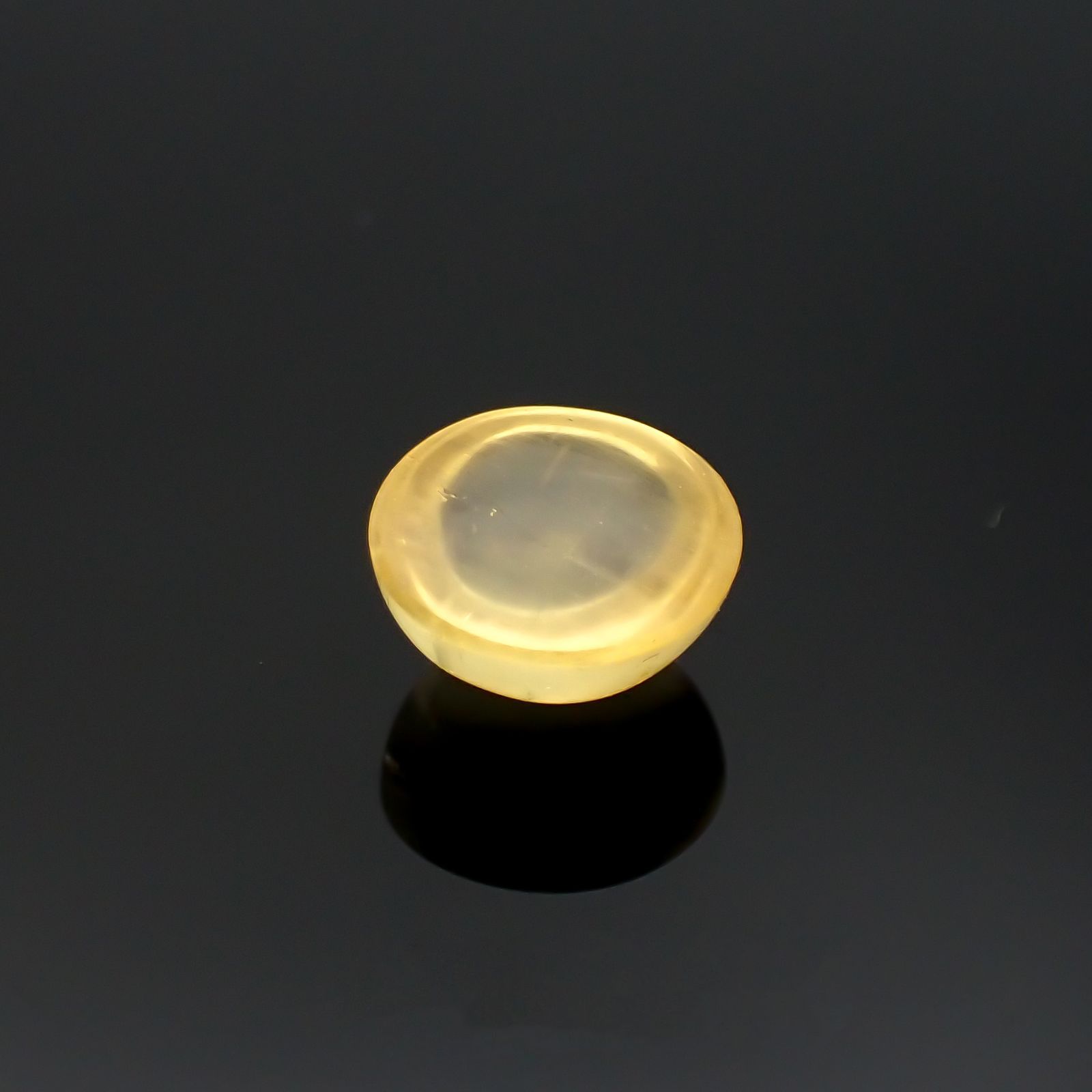 イエローベリルキャッツアイ(宝石名イエロー・ベリル キャッツアイ)ブラジル産 2.68ct 識別済[220917876]9x9mm前後