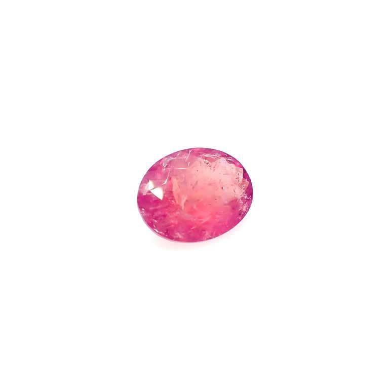 ペツォッタイト(ラズベリル)(宝石名ペツォッタイト)マダガスカル産 4.145ct ソ付(彩珠)[241029299]12.5x9.5mm前後