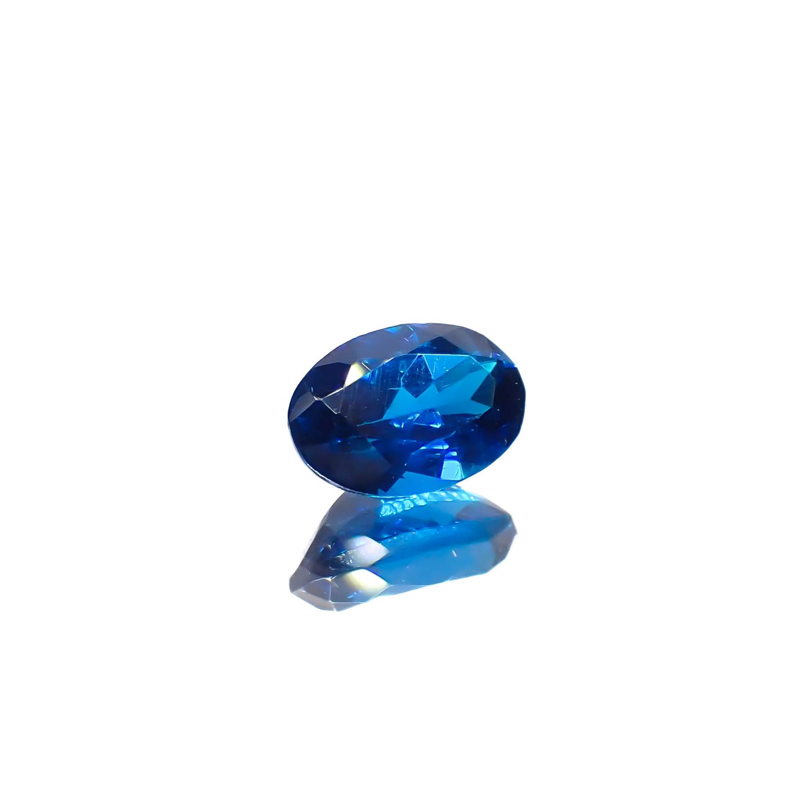ディープブルーアパタイト  マダガスカル産 0.53ct[230421665]6x4.1mm前後
