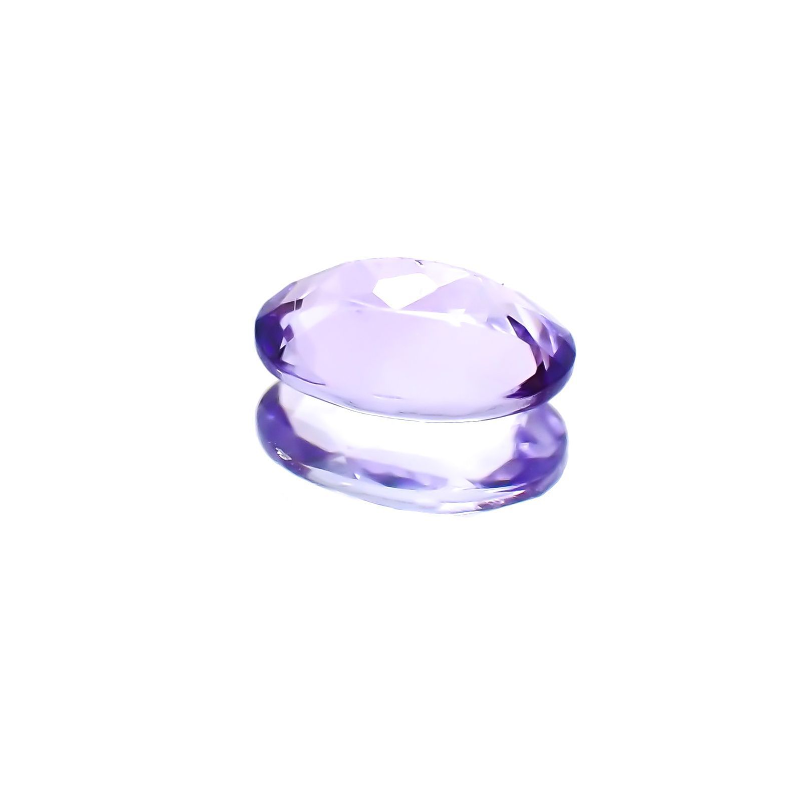 バイオレットゾイサイト(宝石名バイオレット・ゾイサイト)タンザニア産 0.447ct ソ付(彩珠)[231124107]6.1x4mm前後