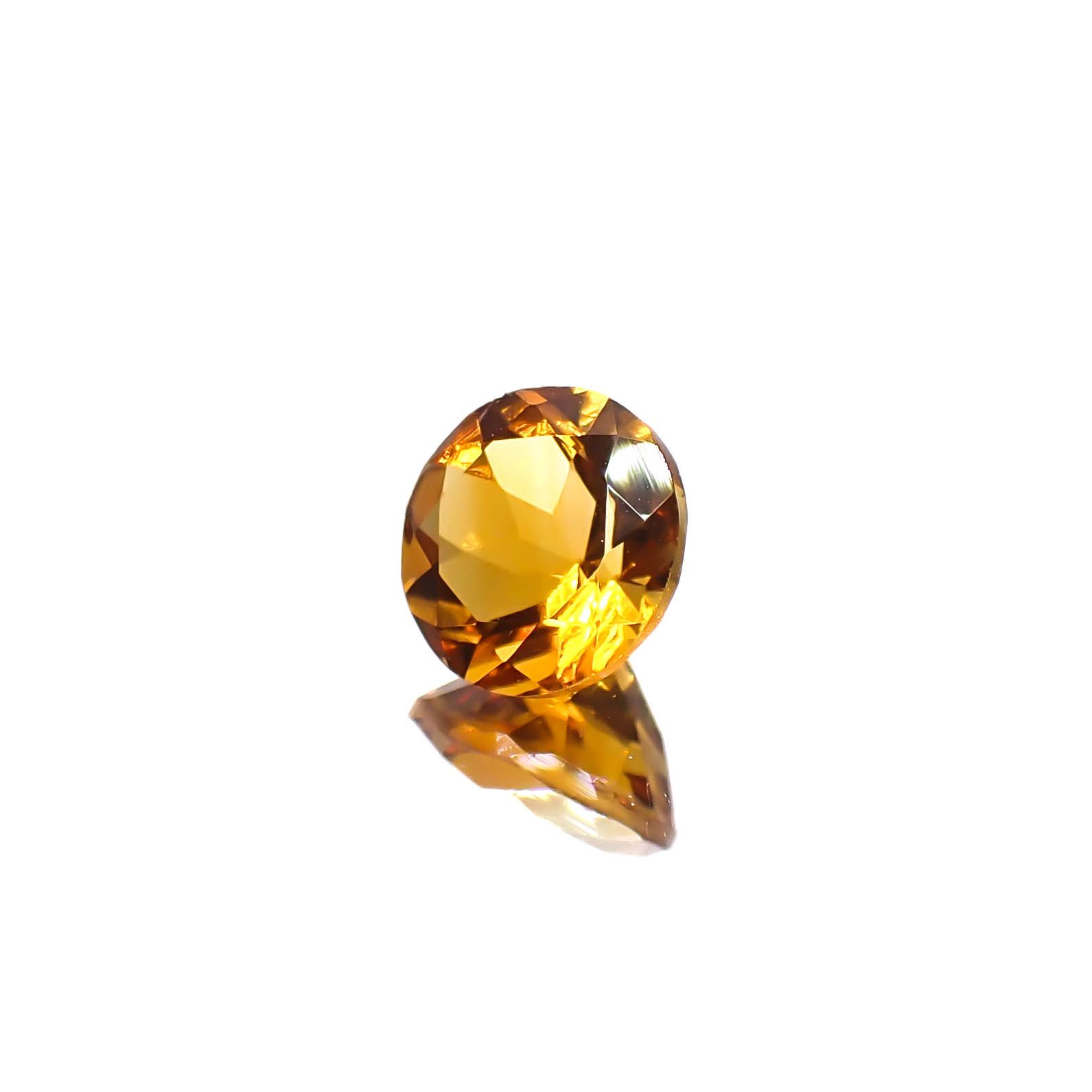 マデイラシトリン ブラジル・ミナスジェライス州産 1.13ct [250630575]7x7mm前後