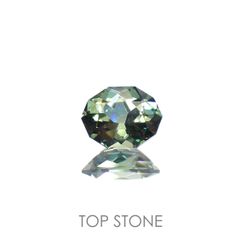 ◇カスタムカット◇バイカラーサファイア オーストラリア産 0.52ct[221018358]5.6x4.4mm前後