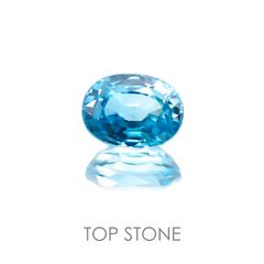 ブルージルコン カンボジア産 ルース 2.35ct[20117928]8×5.9mm前後