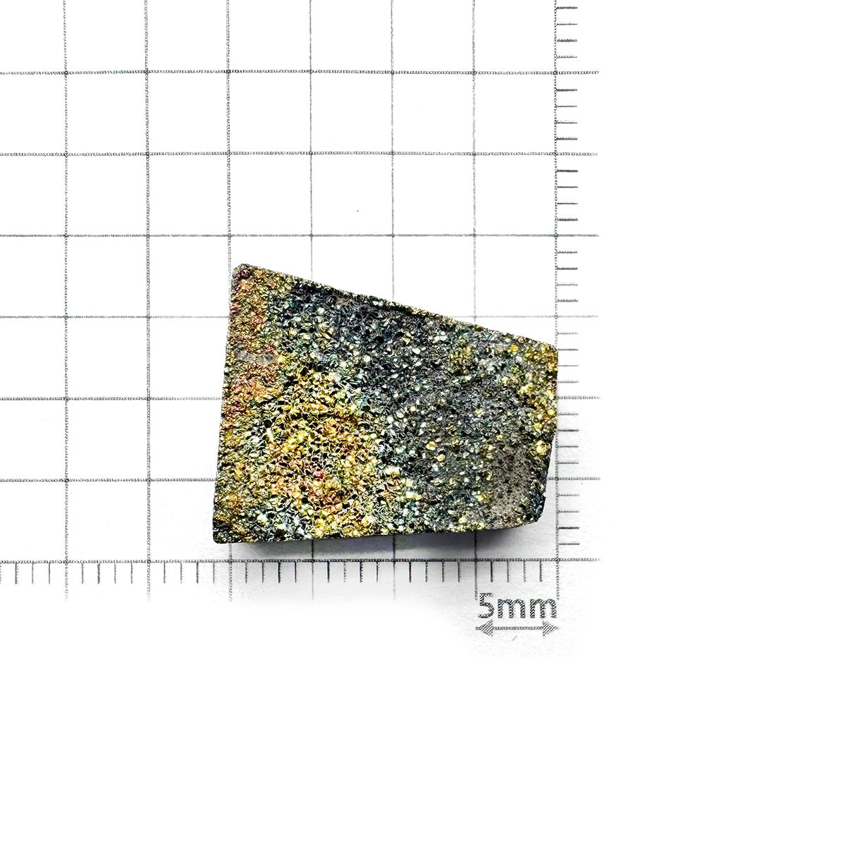 ◇フリーフォーム◇レインボーパイライト 原石 ロシア産 16.05ct[240527471]18.4x15.7mm前後