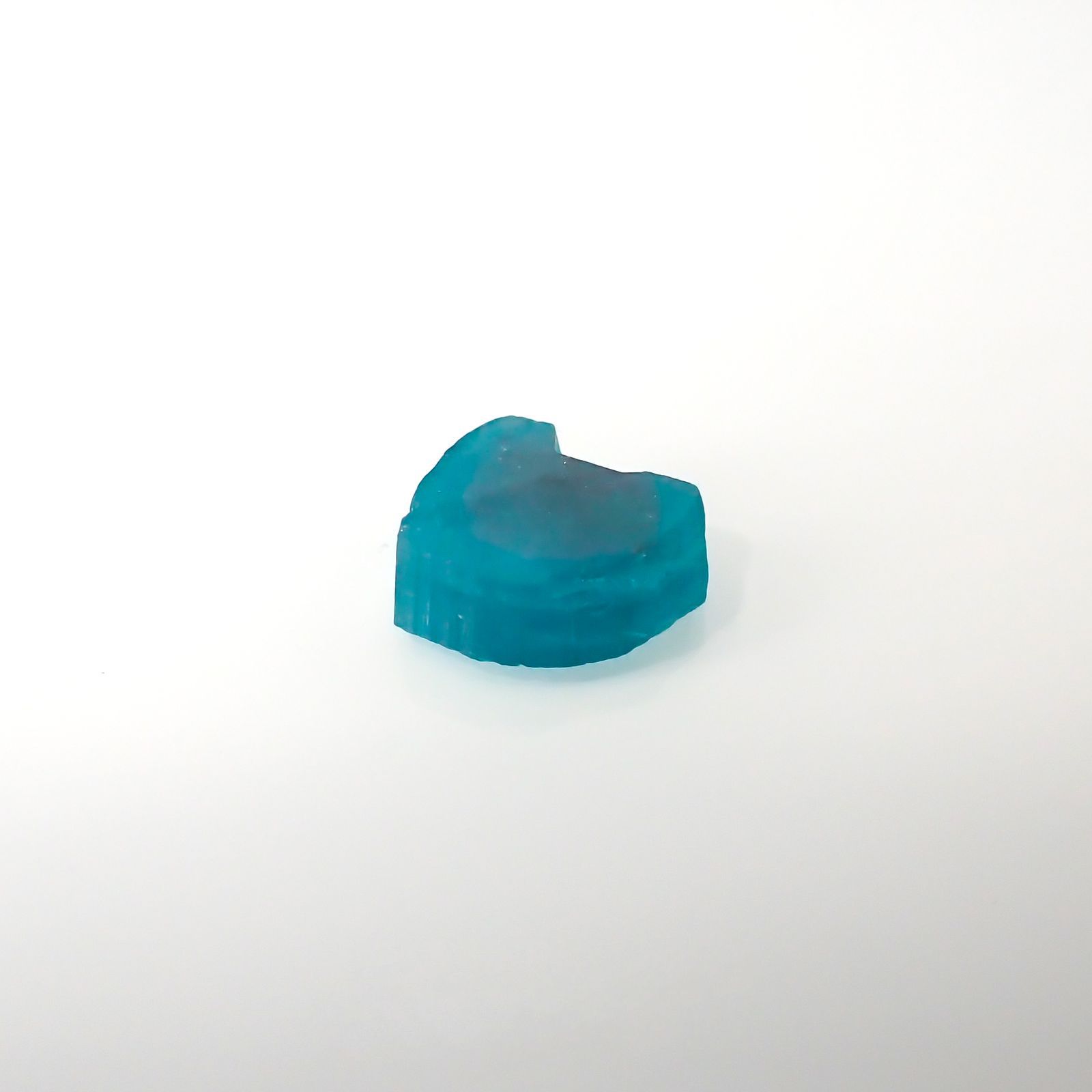 パライバトルマリン 原石スライス ブラジル・パライバ州バターリャ鉱山産 2.03ct[220616507]7.9x9mm前後