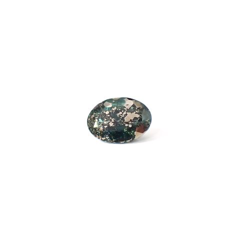 パイライトインエメラルド コロンビア産 0.62ct / 6.2x4.7mm前後 [260532123]