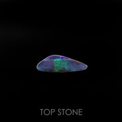 ボルダーオパール 原石磨き(宝石名ボルダー・オパール) オーストラリア産 2.217ct ソ付(彩珠)[210611313]18×6.1mm前後