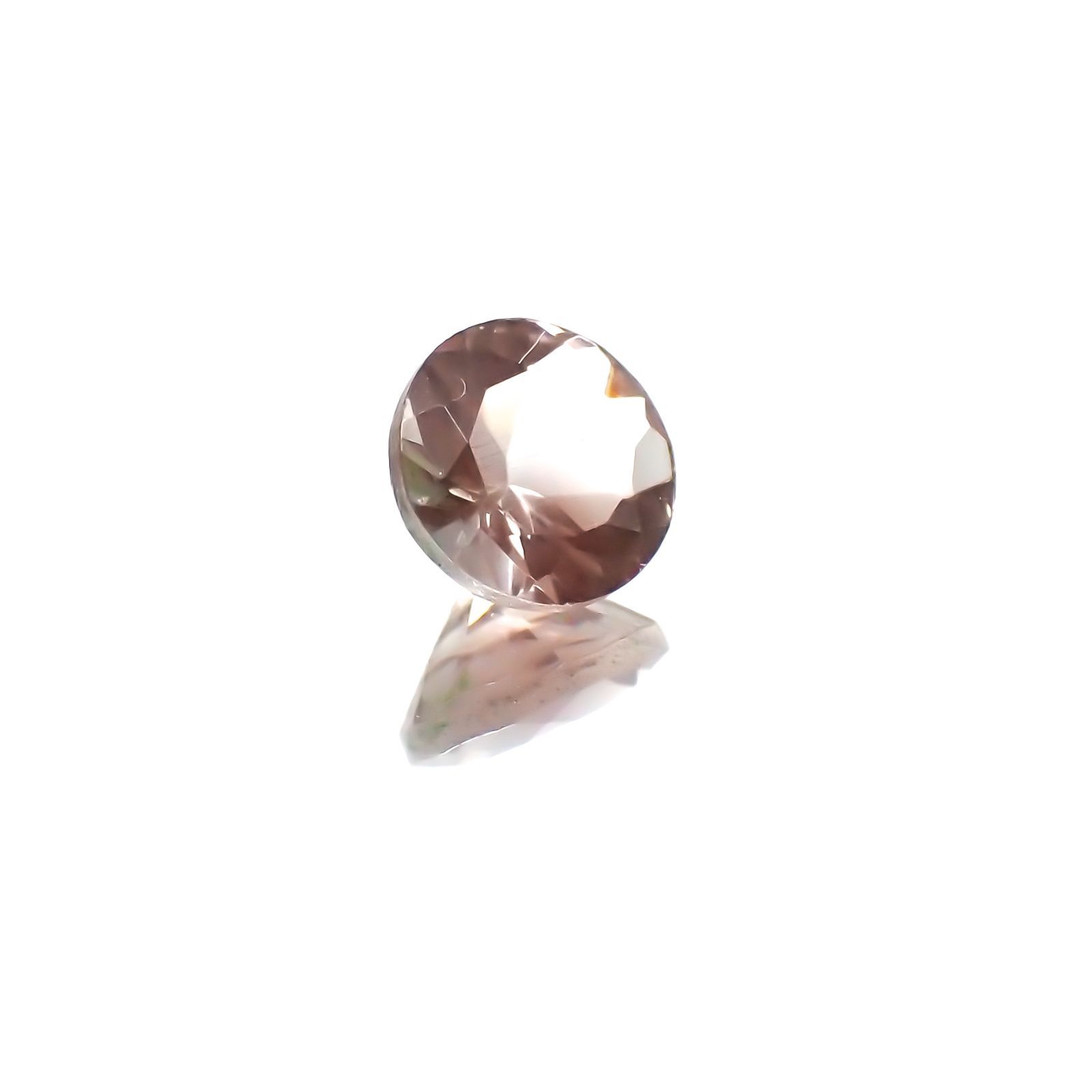 バイカラーオレゴンサンストーン(宝石名バイカラー・ラブラドライト)アメリカ・オレゴン州産 0.43ct 識別済[231124121]5.1x5.1mm前後
