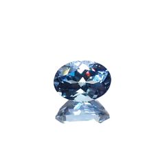 アクアマリン(宝石名アクアマリン)ナイジェリア産 0.85ct 識別済[220817386]7.1x5.1mm前後
