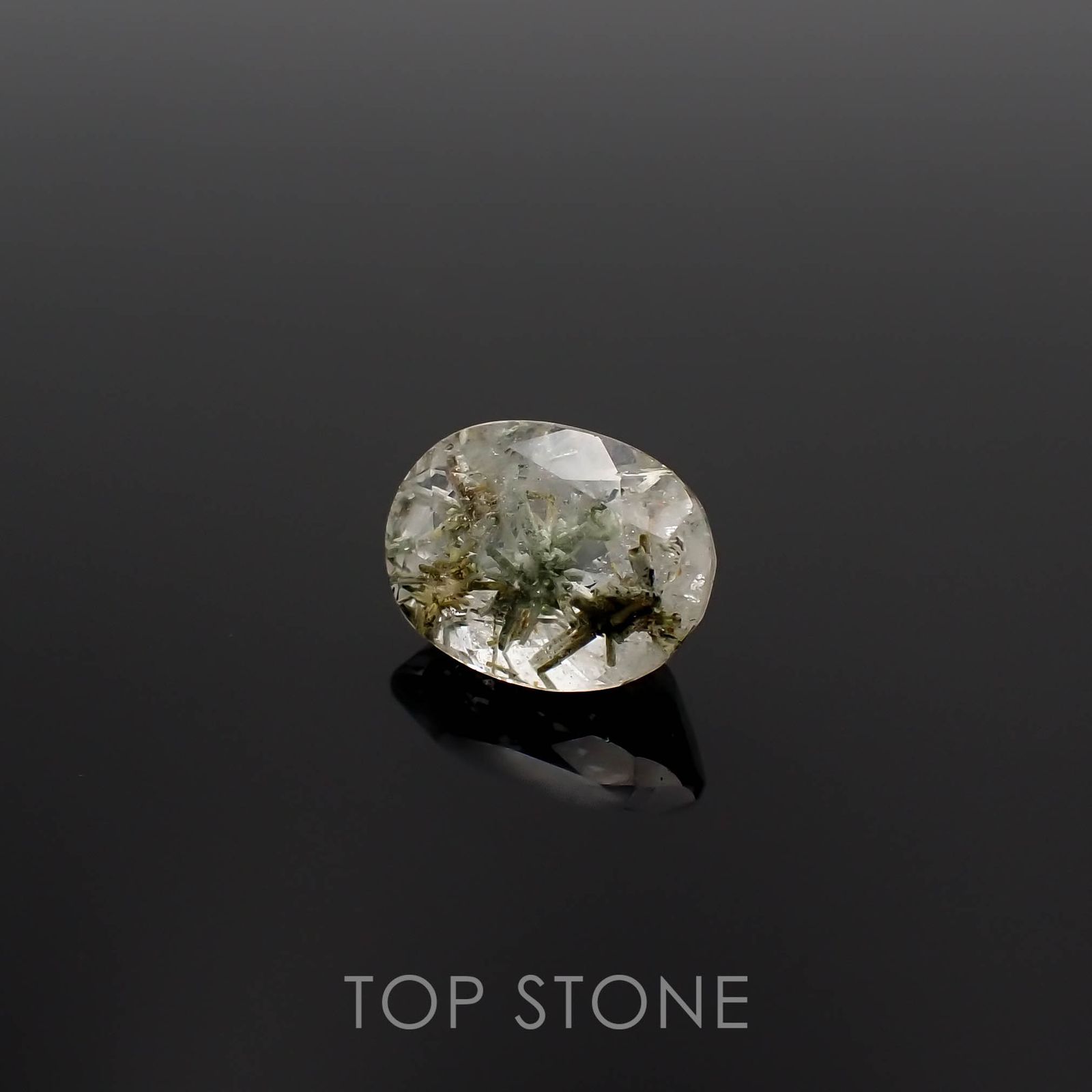 ヘデンベルジャイトインクォーツ インドネシア産 2.68ct[230120044]10.6x7.8mm前後