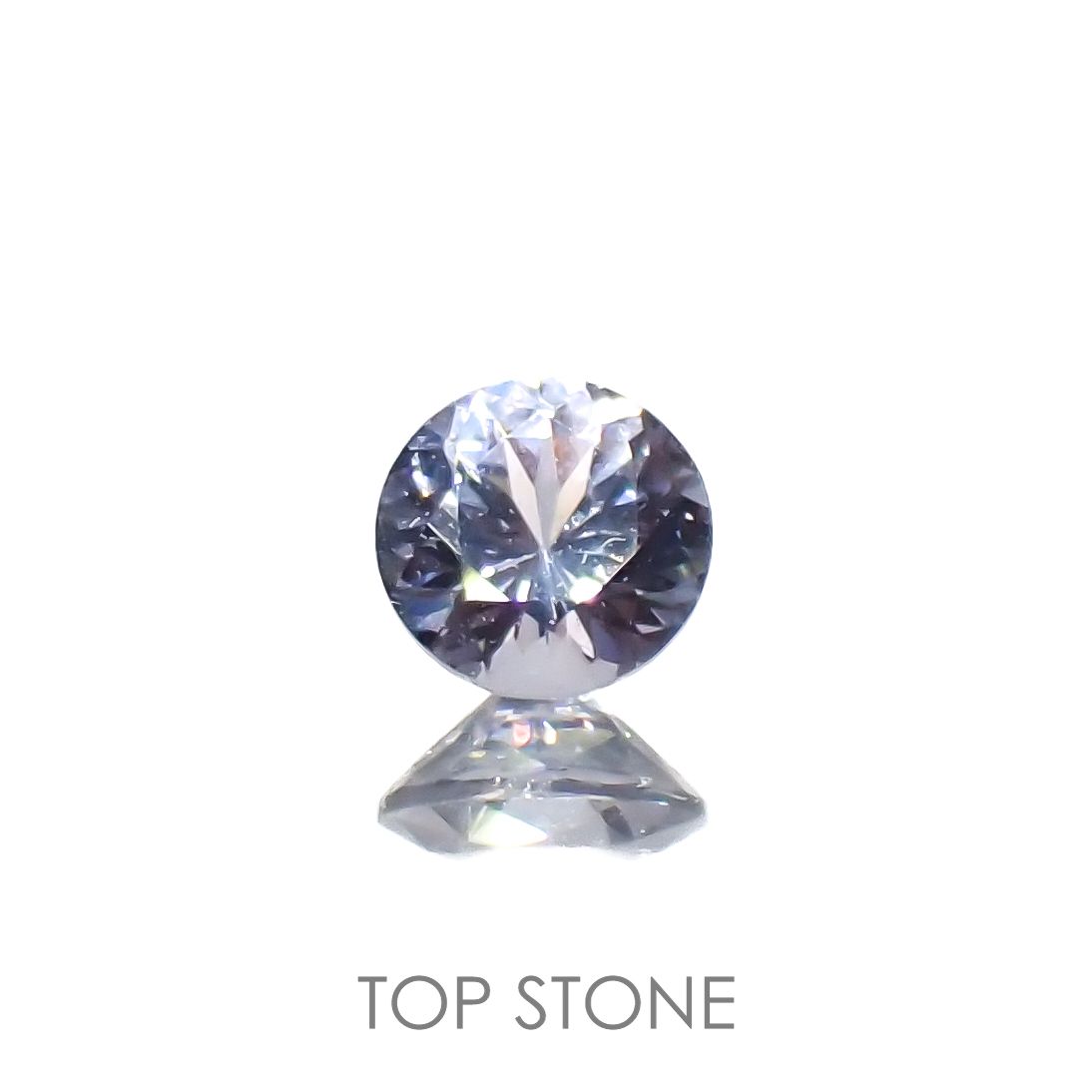 グレイッシュブルースピネル(宝石名スピネル)ビルマ/マダガスカル産 0.22ct 識別済[230119902]3.8x3.8mm前後