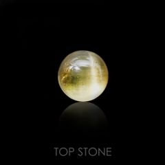 イエローベリルキャッツアイ(宝石名イエロー・ベリル キャッツアイ)ブラジル産 1.91ct 識別済[220917868]7.9x7.9mm前後