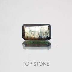 ゴールドシーンサファイア 非加熱(宝石名シーン・サファイア) ケニア産 1.916ct ソ付(彩珠)[210310351]8.9×5mm前後