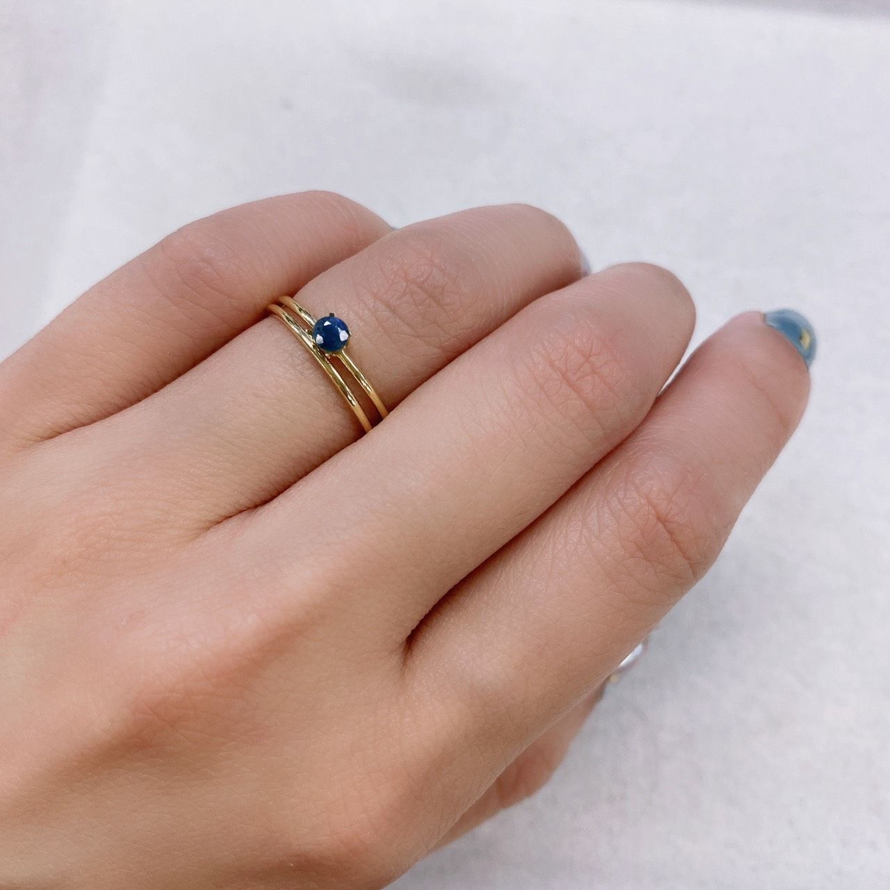 オーシャンブルーカイヤナイト(宝石名カイヤナイト) インド・オリッサ州産 0.24ct 識別済[210812358]3.2×3.2mm前後