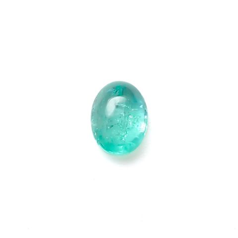 パライバトルマリン(宝石名トルマリン/別名パライバ・トルマリン)ブラジル・キントス鉱山産 0.76ct 識別済[240928729]7.1x5.1mm前後