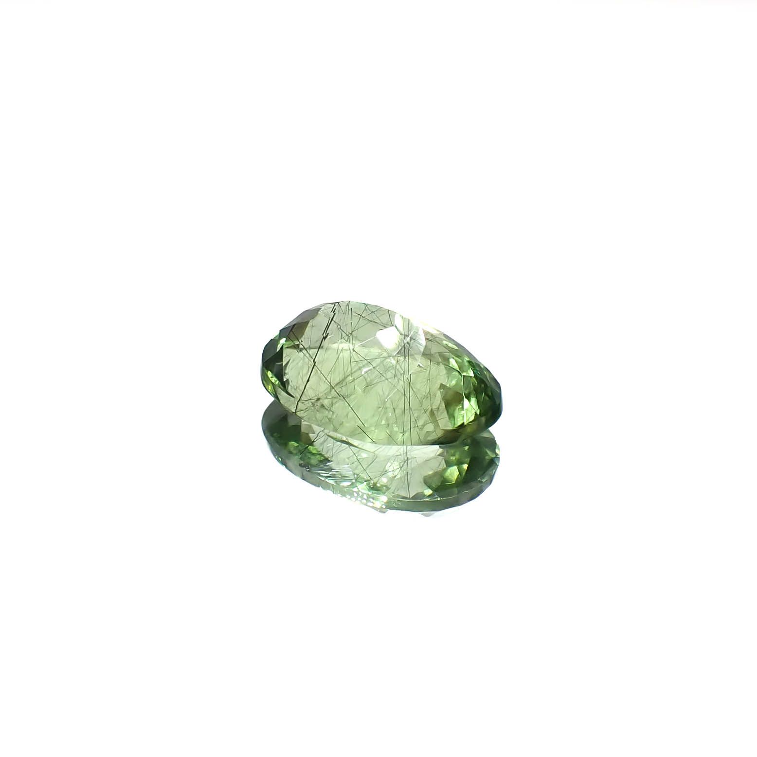 ルドウィジャイトインペリドット パキスタン産 3.29ct[240728522]11.4x8.1mm前後